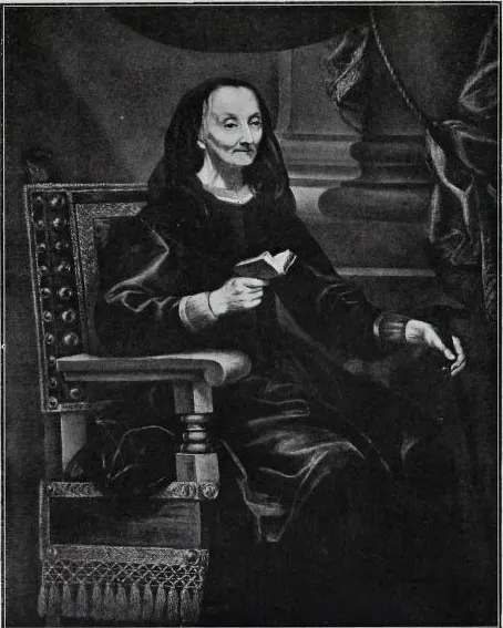 Portrait of a seated woman aged about eighty