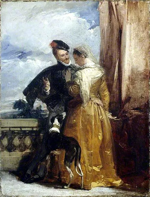 Robert Dudley, Earl of Leicester and his wife Amy Robsart.
