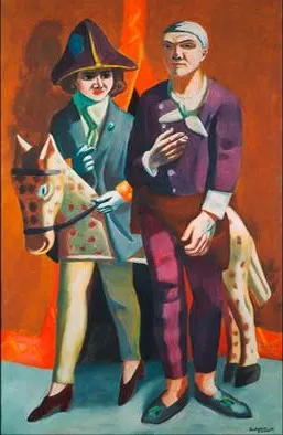 Double Portrait Carnival, Max Beckmann and Quappi