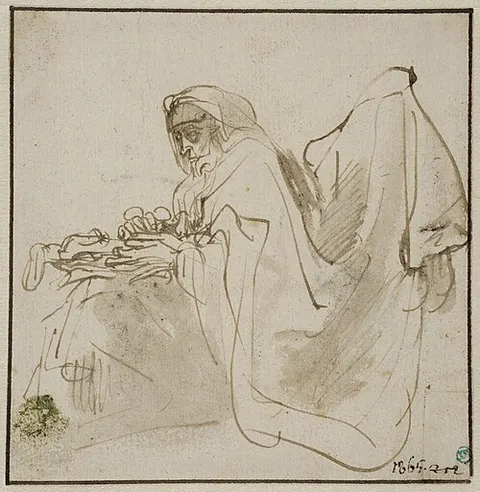 Old Rabbi with the Torah