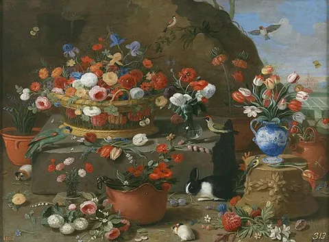 Bodegón de flores