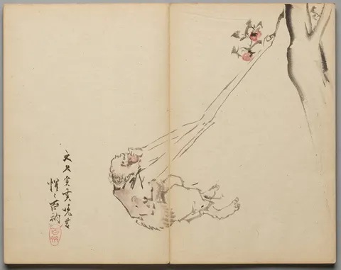 Long-arms Snatching Fruit from Sketch Book
