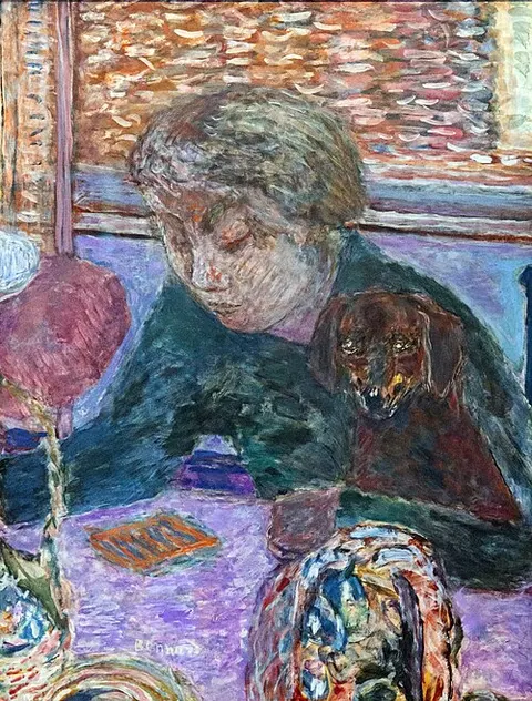 Portrait with dog