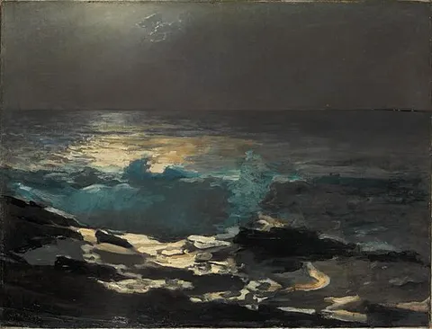 Moonlight, Wood Island Light
