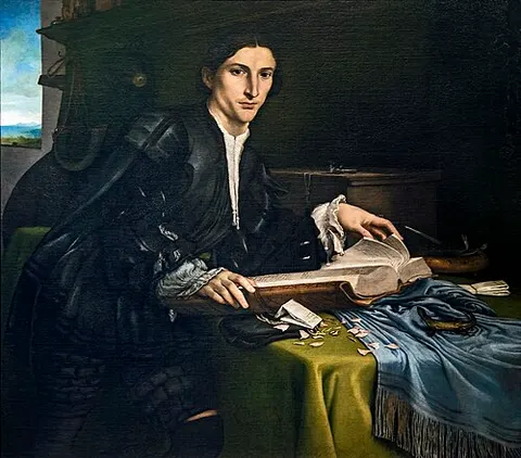 Retrato de un gentilhombre en su estudio
