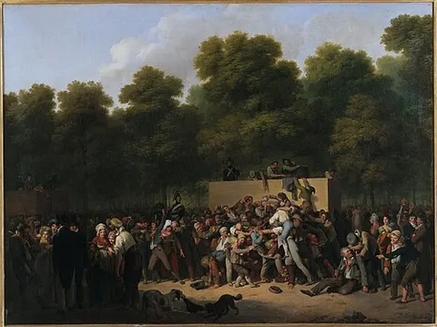 Distribution of Wine and Food on the Champs-Elysées