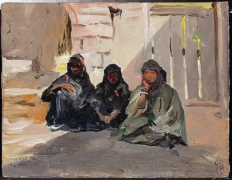 Demor – Bedouin women. From the journey to Palestine