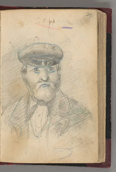 Portrait of a man in a rogatywka cap