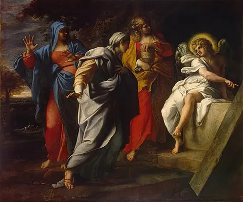 Las Santas Mujeres ante la Tumba de Cristo