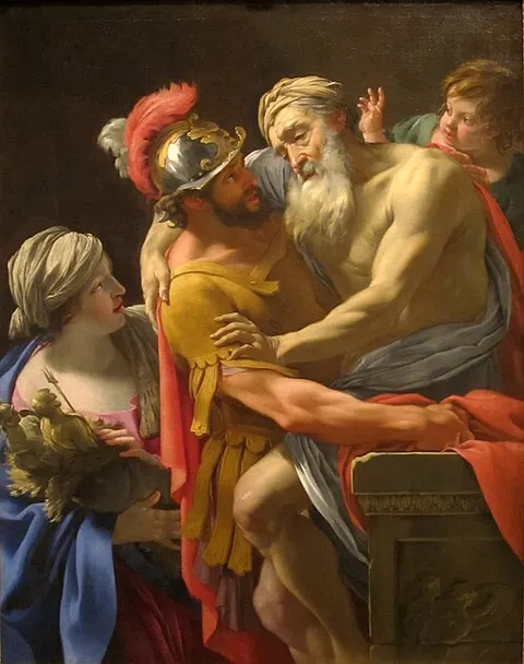 Æneas and His Father Fleeing Troy