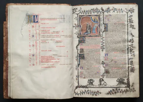 The Gotha Missal:  Fol. 10v, Text