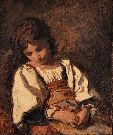 Jeune fille endormie