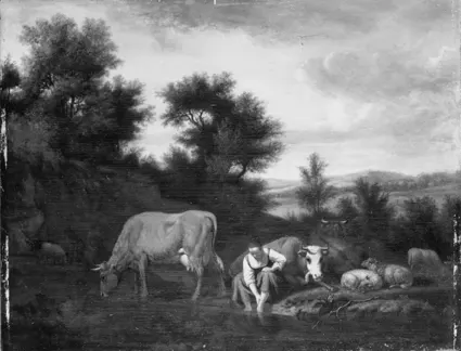 Shepherdess with Cattle