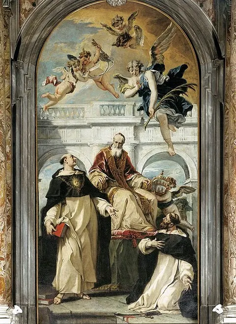 St Pius V, St Thomas of Aquino and St Peter Martyr