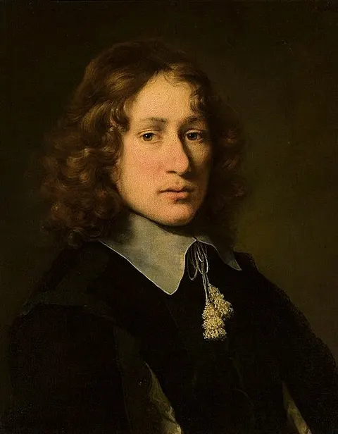 A man with a flat collar