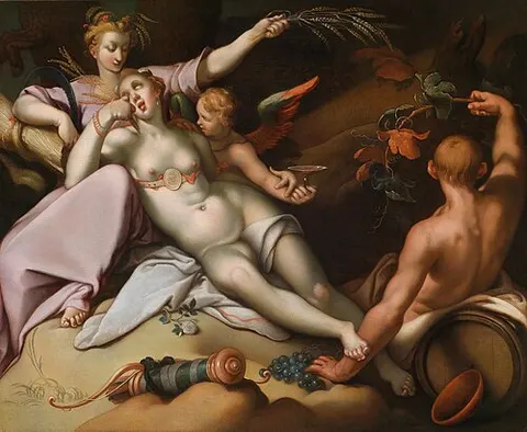 Sine Baccho et Cenere friget Venus