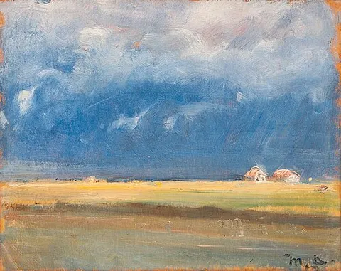 A storm on the coast of Skagen.