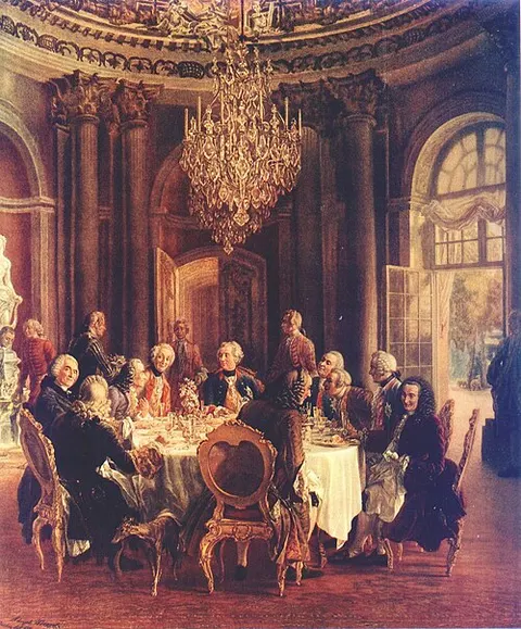 King Frederick II's Roundtable at Sanssouci