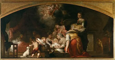 El nacimiento de la Virgen