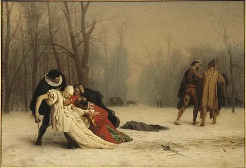 La salida del baile de máscaras