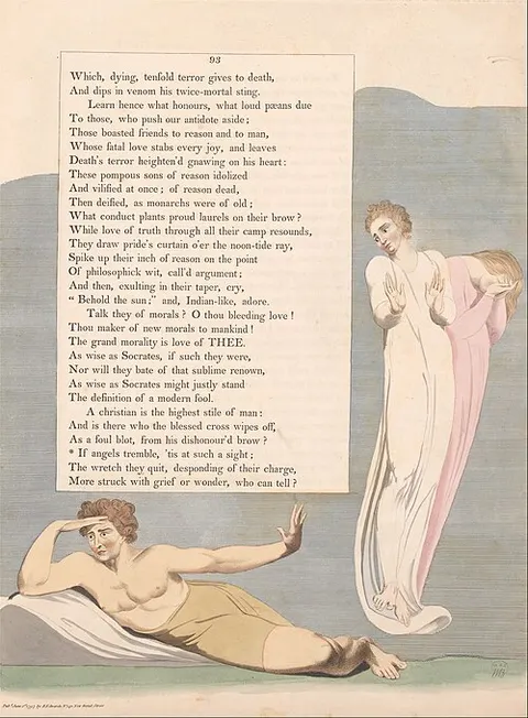Young's Night Thoughts, Page 93, If Angels Tremble, 'Tis at Such a Sight""