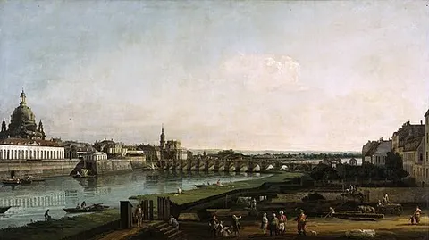 Dresden from the Right Bank of the Elbe, above the Augustusbrücke