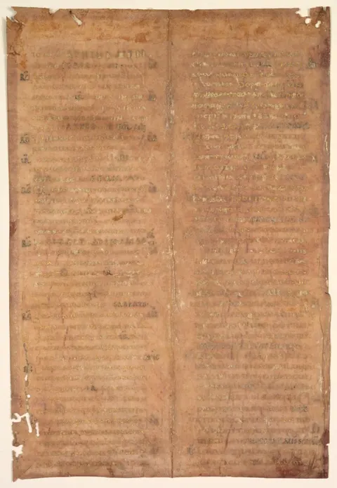 Bifolium Excised from a Carolingian Gradual (verso)