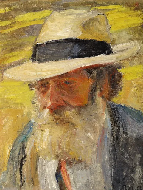 The head of an old man.