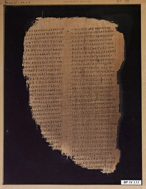 Papyrus Chester Beatty IV