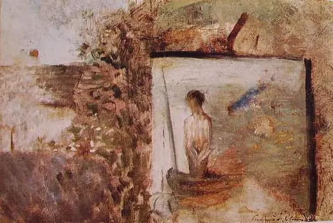 Landscape with Puvis de Chavannes' Poor Fisherman