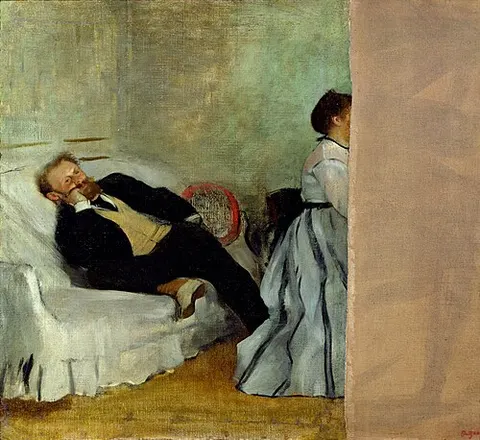 Édouard Manet y su mujer
