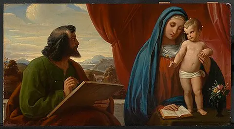 Saint Luke painting the Madonna