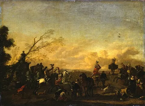 Rest on the falconry
