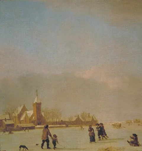Winter Landscape with Skaters