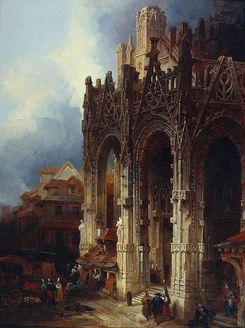 The Porch of St Maclou, Rouen