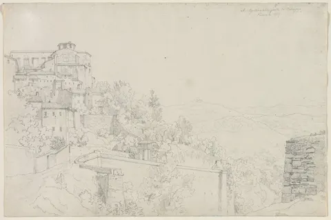 Saint Agostino from Bulagajo, Perugia (San Agostino dalla parte del Bulagajo, Perugia)