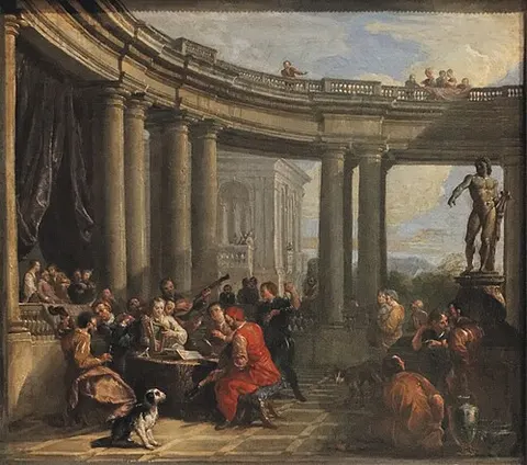 Concert in a Circular Gallery