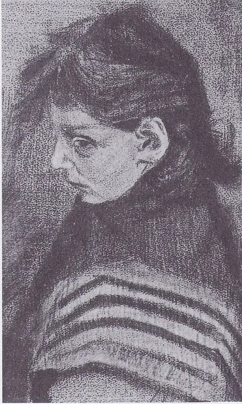 Sien's daughter with scarf