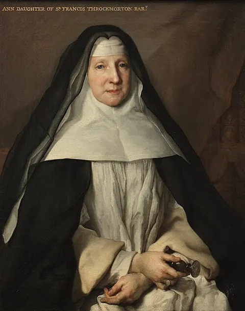 Anne Frances Throckmorton (1664-1734), Prioress of the English Augustinian Convent of Notre-Dame-de-Sion, Paris