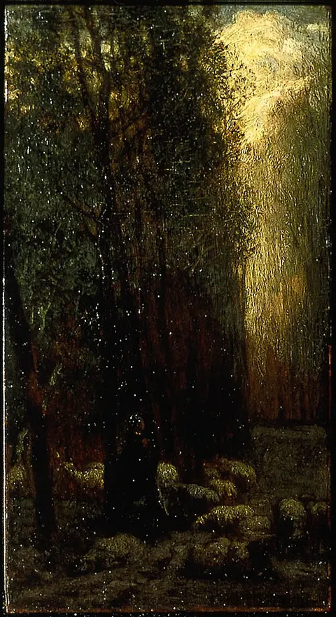 Forest with Shepherdess and Sheep