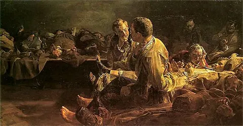 Death on the stage.