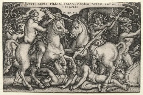 The Labors of Hercules: Hercules Abducting Iole