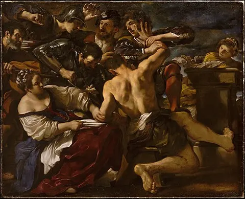 Sansón capturado por los filisteos