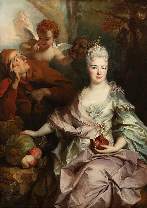 Portrait of a lady as Pomona, traditionally identified as the Marquise de Parabère