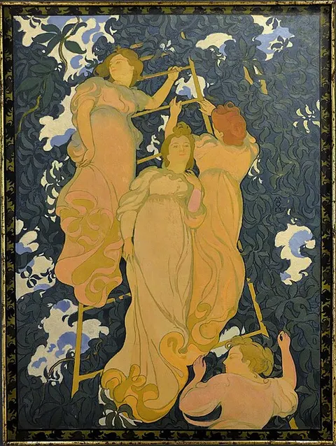 L'Échelle dans le feuillage