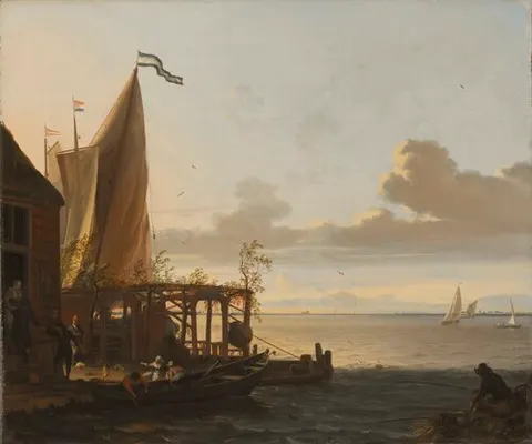 Small Harbour near a Tavern