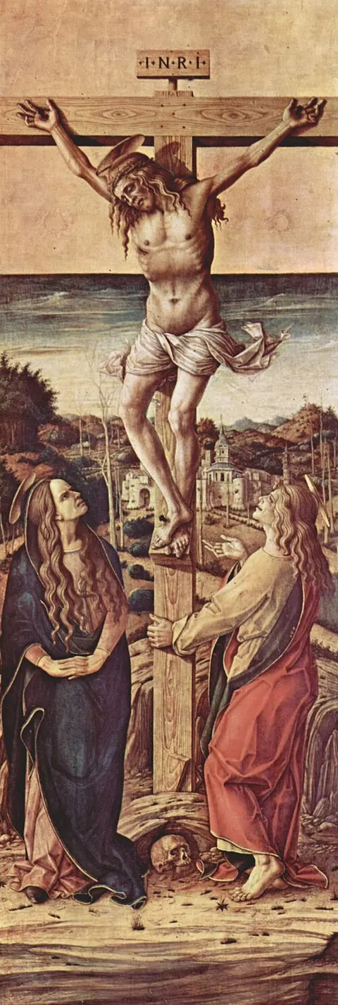 Crucifixión con la Magdalena y San Juan Evangelista