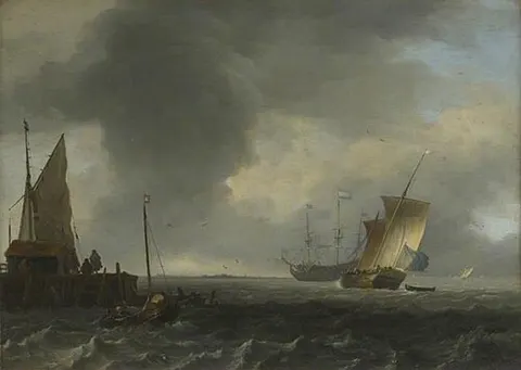 A View across a River near Dordrecht (?)