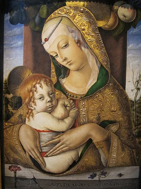 La Virgen con el Niño.