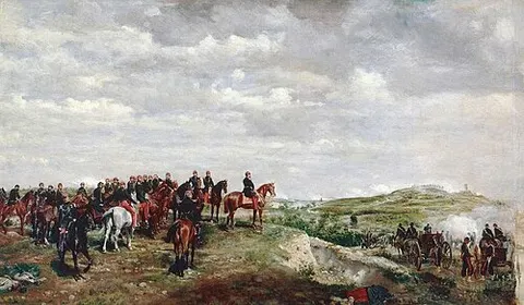 Napoleon III at the battle of Solferino